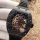 2017 Copy Richard Mille RM 052 Watch Black plated Gold Skull rubber Band (2)_th.jpg